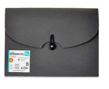 Pen+Gear 13-Pocket Letter-Size Expanding File Folder, Tabs, Textured Gray