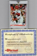 2019 TOPPS UPDATE LANE THOMAS RC BLANK BACK 1/1 TOPPS VAULT CARDINALS