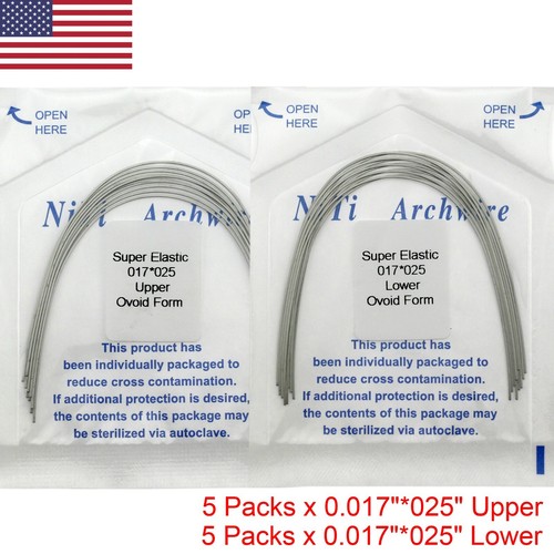 100pcs Dental Orthodontic Niti Arch Wire Super Elastic Round Rectangular Ovoid - Picture 34 of 42