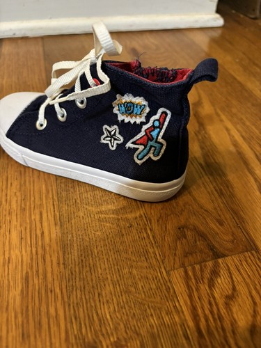 Cat & Jack Toddler Boy Super Hero High Top Shoes. Size 8 - Picture 7 of 15