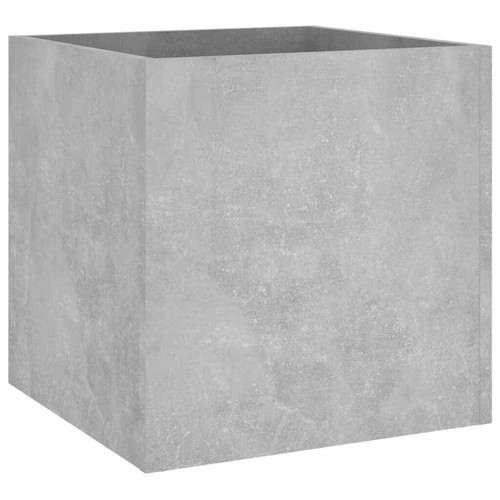 vidaXL Pflanzgefäß Betongrau 40x40x40 cm Holzwerkstoff DE - Bild 2 von 7