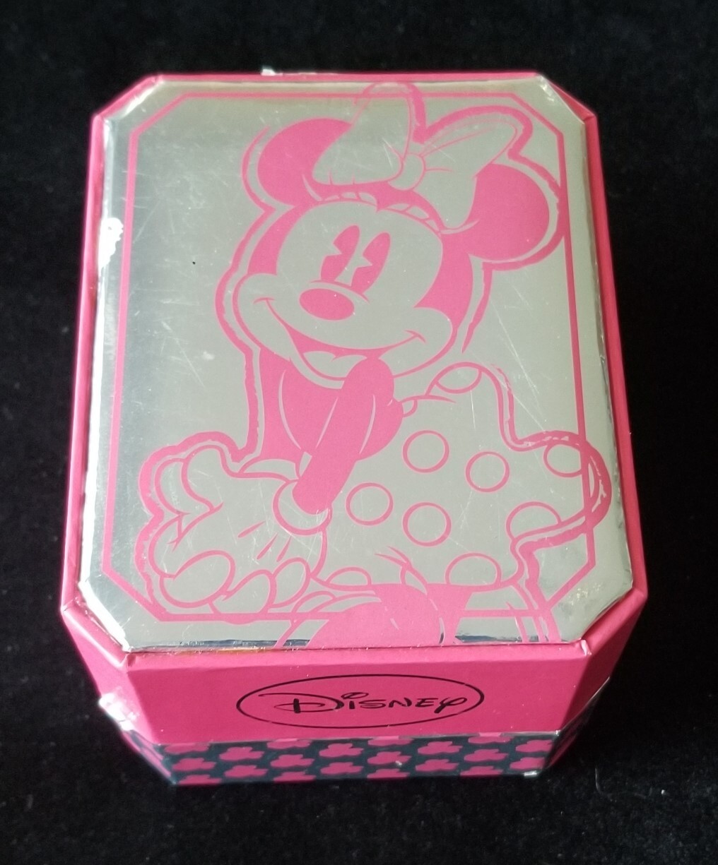 Sanrio Disney MZB Watch Silver Tone Crystal Bezel Pink Faux Leather Band 5.5"-7"