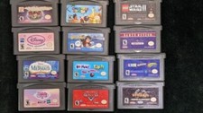 12 cartuchos Game Boy Advance Battle Bots Star Wars 2 Little Mermaid más