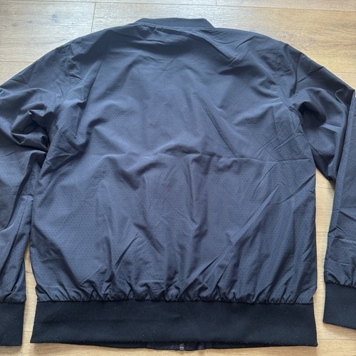 Mercedes Benz AMG Mens Bomber Jacket Size Large Black Zip Up - Picture 8 of 9