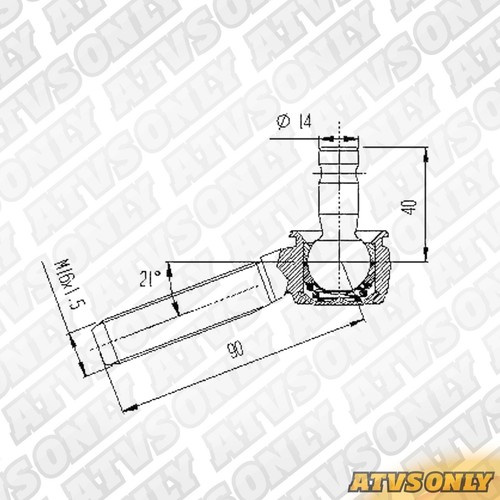 BLASTER 200 LAEGER A-ARM ATV BALL JOINT KIT UPPER LOWER FRAP REBUILD RACE YFS - Picture 3 of 3