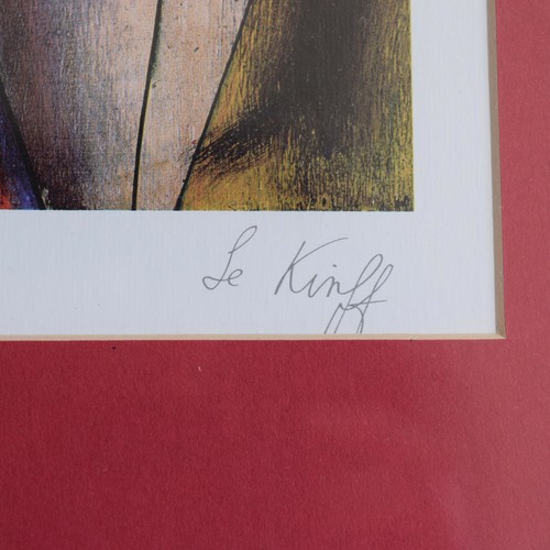 Laúd Linda Le Kinff Note d'Or Seriolitografo en Color Firmado Enmarcado Mate Mujer - Imagen 6 de 12