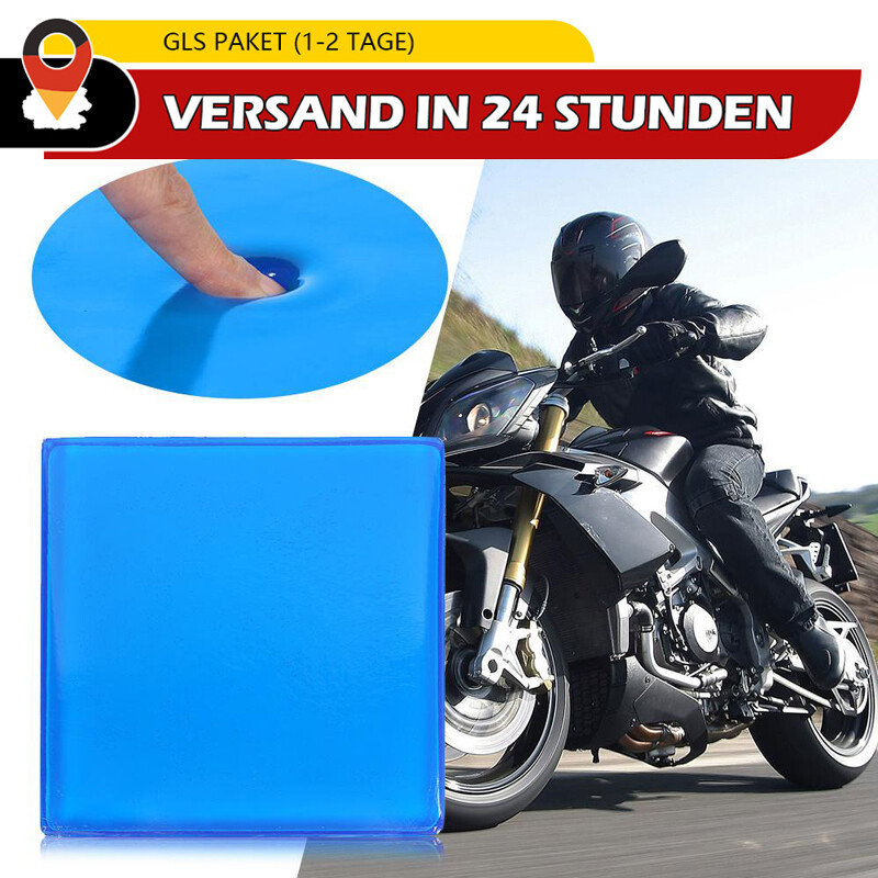 Motorrad Sitzauflage Gel Pad Stoßdämpfermatte Weiche Kissen 25x25x2cm Sitzbank