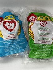 McDonald's Happy Meal Toys TY teenie beanie babies Lot Peanut and Schweetheart