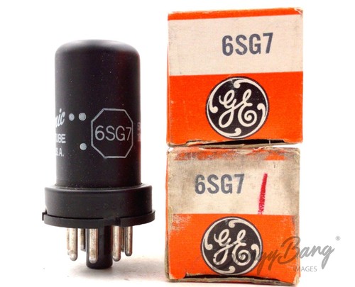 2 General Electric 6SG7/6К4/VT211/CV1978 Remote Cutoff Pentode Valve- BangyBang - 第 1/1 張圖片
