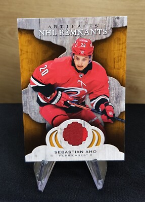 Upper Deck 2021-22 Artifacts - Sebastian Aho - NHL Remnants Jersey - Hurricanes