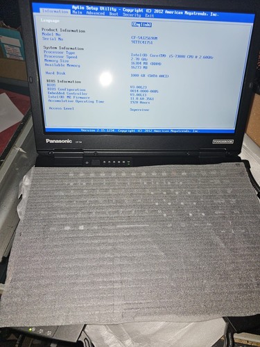 TOUCH SCREEN/ddr4/Panasonic Toughbook CF-54/mk3 Core i5-7300 2.6/CF-54J2569VM - Picture 7 of 11