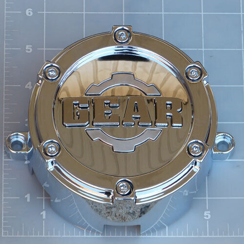 CAP-729C-6 / Gear Alloy Chrome 6 Lug Bolt-On Center Cap - Picture 1 of 3