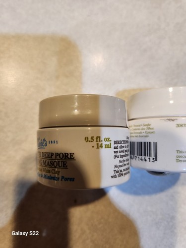 Lot of 2 - Kiehls creamy Eye avocado 0.5 oz + Rare pore cleansing mask 0.5 oz - Picture 3 of 3