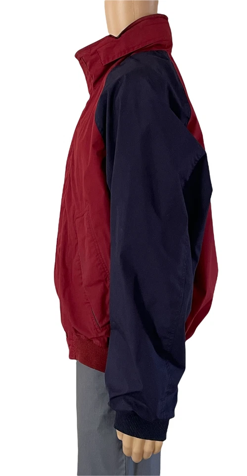 Saddlebred - Chaqueta con Capucha Oculta - De Colección - Para Hombre XL - Bloques de Color - Cremallera Frontal Foto 3 de 4