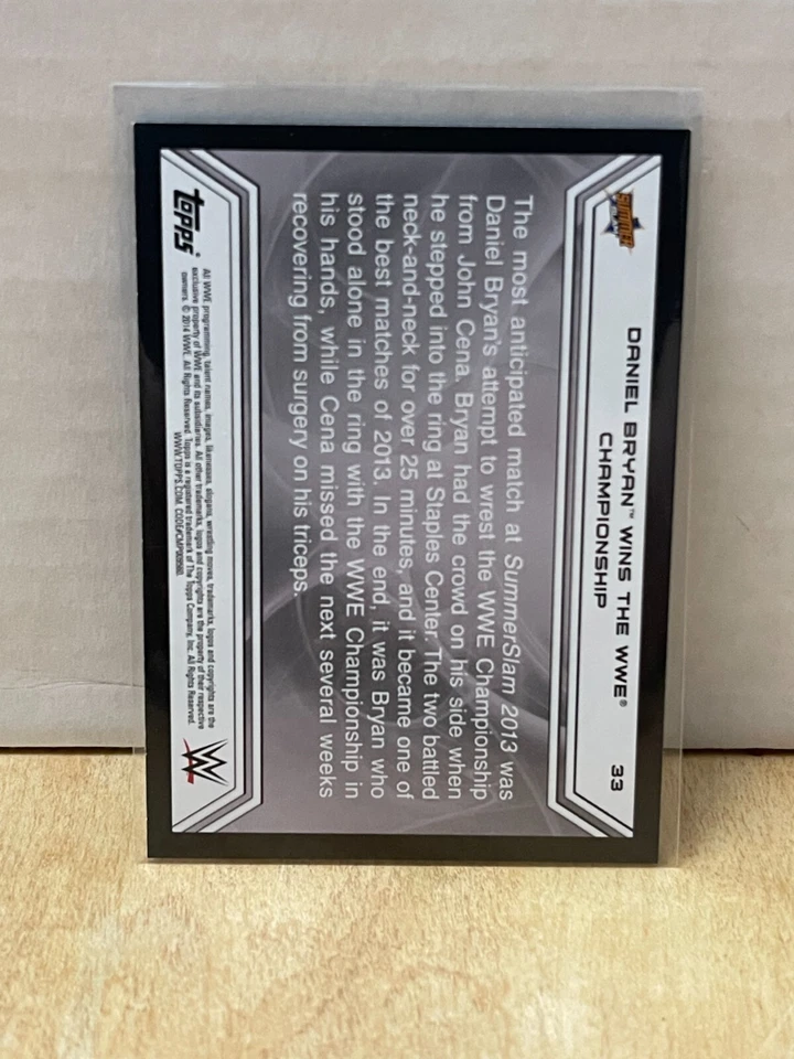 2014 Topps WWE Road to Wrestlemania #33 Daniel Bryan - Image 2 of 2