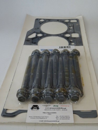 Head Gasket 1.30mm W/BOLTS Jeep Wrangler 2.8CRD 07-18 68142848AA New OEM Mopar - Picture 4 of 8