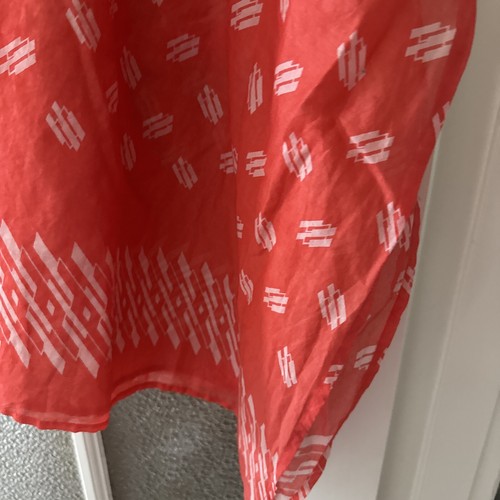 Country Road Beach Wrap Kaftan Cotton Coral Chic Travel Stylish Size M In EC! - Picture 4 of 10