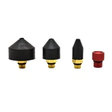 BT20K 4-Piece Rubber Tip Air Nozzle Set with High-Flow Adapter