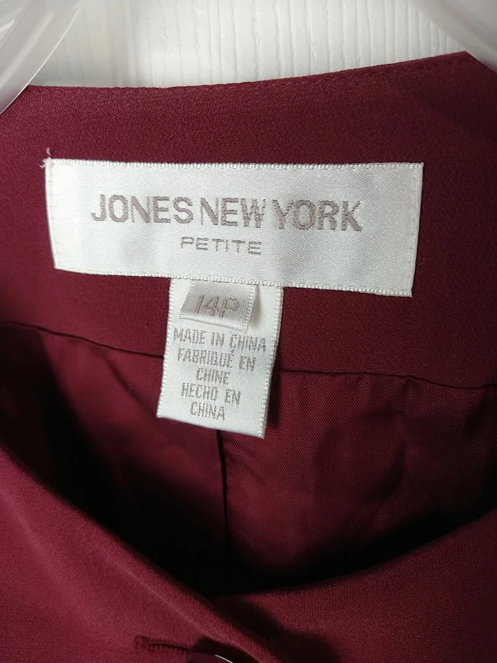 Blazer Jones New York Mujer 14P Rosa 100 Botones de Seda Manga Larga Forrado NUEVO Foto 3 de 4