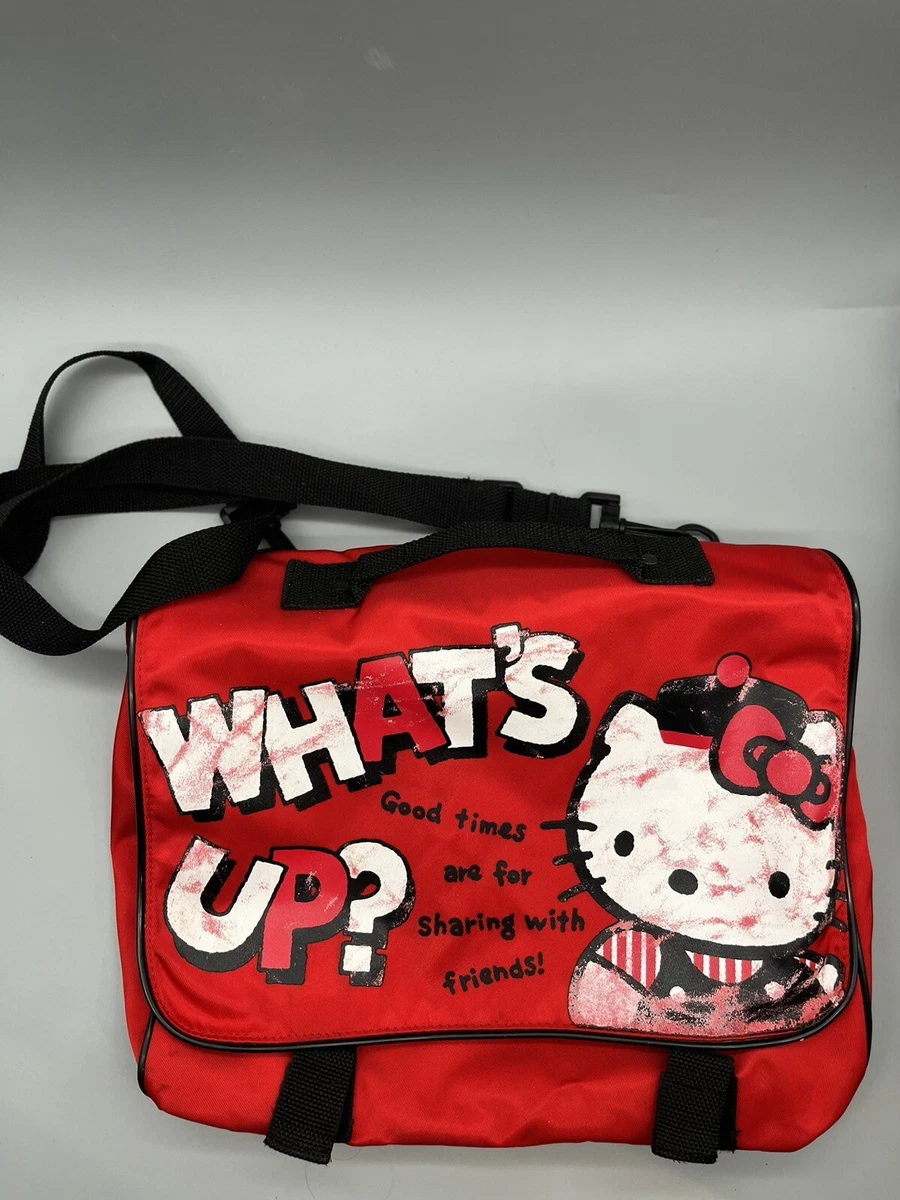 HELLO KITTY Sanrio Shoulder Bag Messenger Bag School Bag what's Up? Red