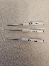 New Extron Pocket Screwdriver Tech Tweaker Flat & Philips Pocket Clip Lot of 3