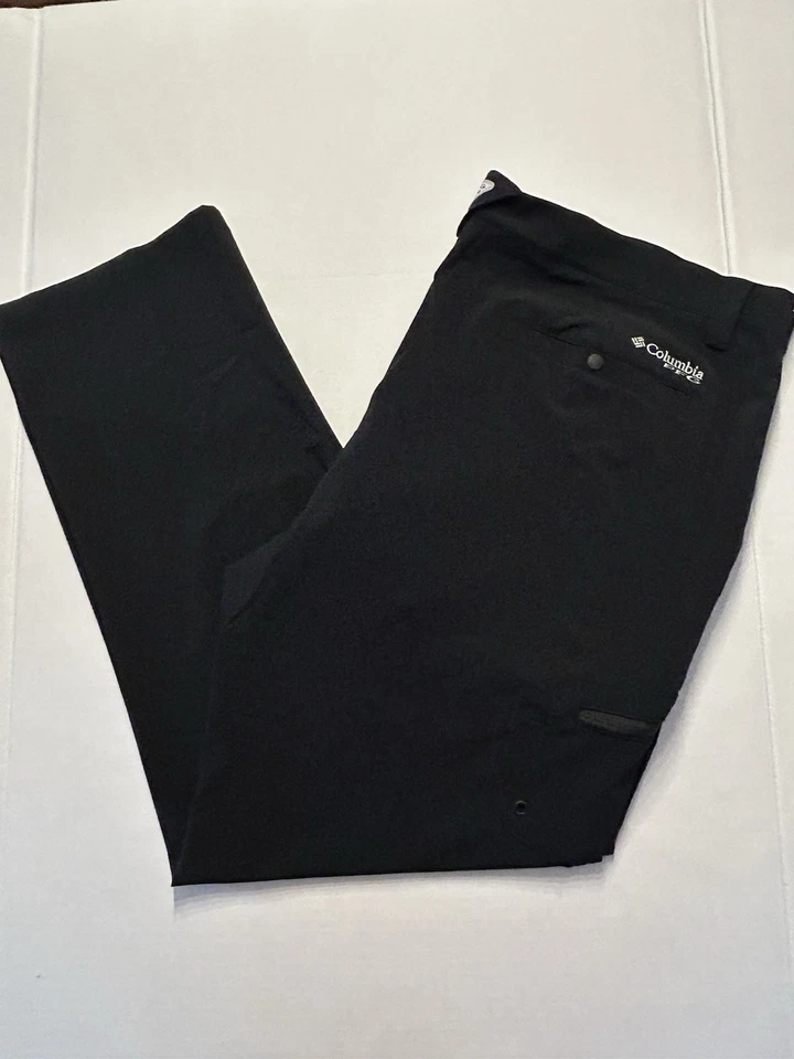 Новые с ценниками мужские рыболовные штаны Columbia PFG Terminal Tackle черные размер 44 32 дюйма - Изображение 3 из 4