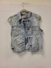 Jeanstar Denim Vest Women's Light Wash Sleeveless Jean Jacket Size Unspecified