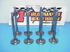 8 Titanium 1132 Exhaust Valves 5.060 Long -1.600 Flat Groove Manley Sb Chevy