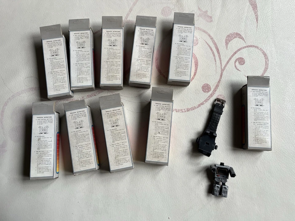 TRANSFORMERS QUARTZ WATCH ROBOT LOTTO 10 BLISTER VINTAGE 80’ - Immagine 4 di 4