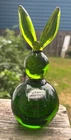 Vintage 70’s Blenko Green Art Glass Bunny Rabbit Paperweight Figurine #711B Rare