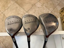 Left Handed TaylorMade Burner Supersteel Driver 3-5 Wood Matching Golf Club Set 
