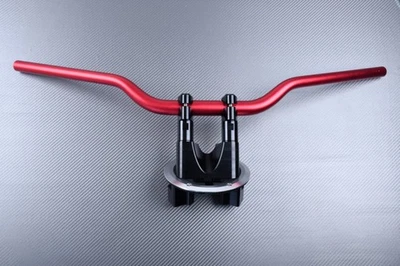 Pontets Riser avec Guidon Alu-Rouge Pour YAMAHA TMAX 530 T-MAX SJ09 2012-2014 - Photo 1/4