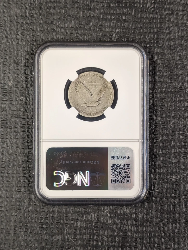 1927 S VG 8 Standing Liberty Quarter Key Date NGC Nice Original 25c Piece - Image 2 of 4