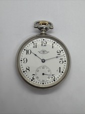 Ball 19J Adj 16s Official RR Standard Ball Model Case Railroad Pocket Watch Runs