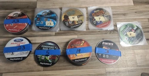 Lot Of 110 PlayStation 2 Games Disk Only 9 Different Titles Untested