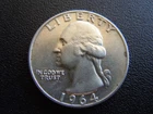 1964 - D  Washington Quarter Silver Coin #38