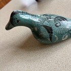 Mexican Tonala Pottery Bird/Horse Figures Lot of 2 Handpainted Floral Folk VTG — photo 7