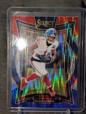 Malik Nabers 2024 Panini Select Red & Blue Shock Rookie RC New York Giants