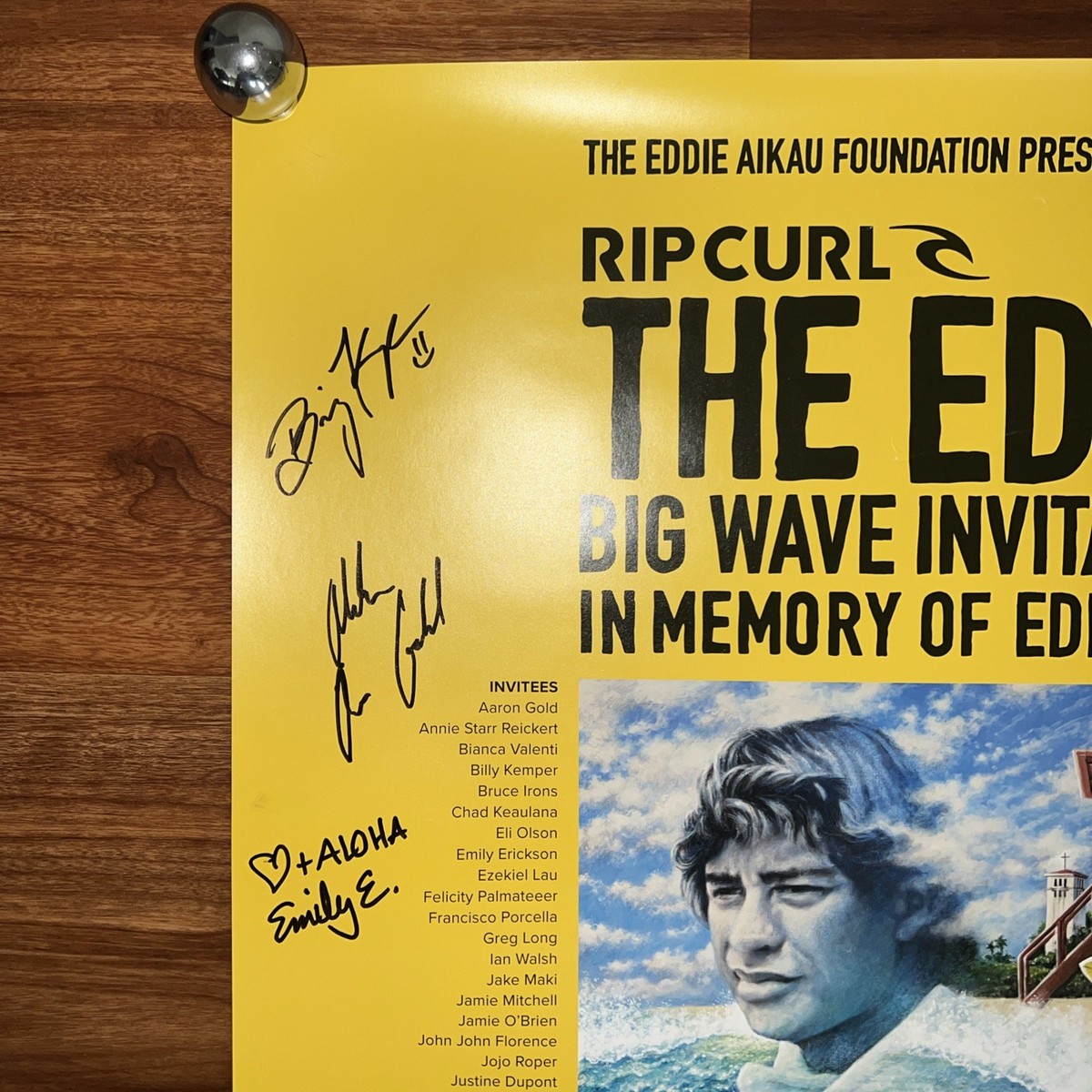 24/25 The Eddie Aikau Big Wave Invitational Surf Poster Eddie