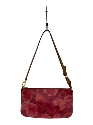 LOUIS VUITTON Pouch Pochette Accessoires Monogram Vernis Red Enamel Used