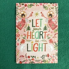 Leanin’ Tree Christmas Greeting Card “Let Your Heart Be Light…”