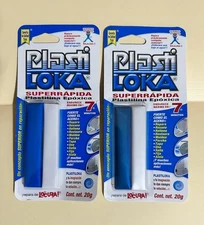 2ct-Epoxy Putty, 20g Any Material Hardens even underwater in 7min PlastiLOKAMx †