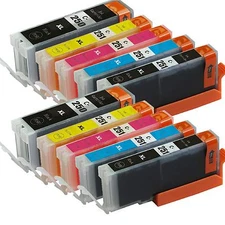 10 Pack Ink For Canon PGI-250XL CLI-251XL Pixma IP7220 MG5420 MG6320 MX722 MX922