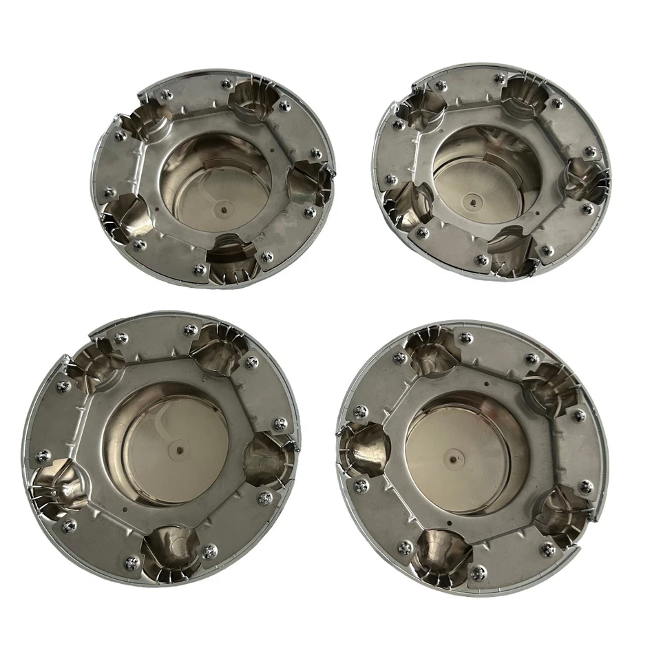 4-Piece 7-Inch Chrome Hubcaps Waterproof Silver For Ford 1997-2003 F150Expeditio Foto 3 de 4