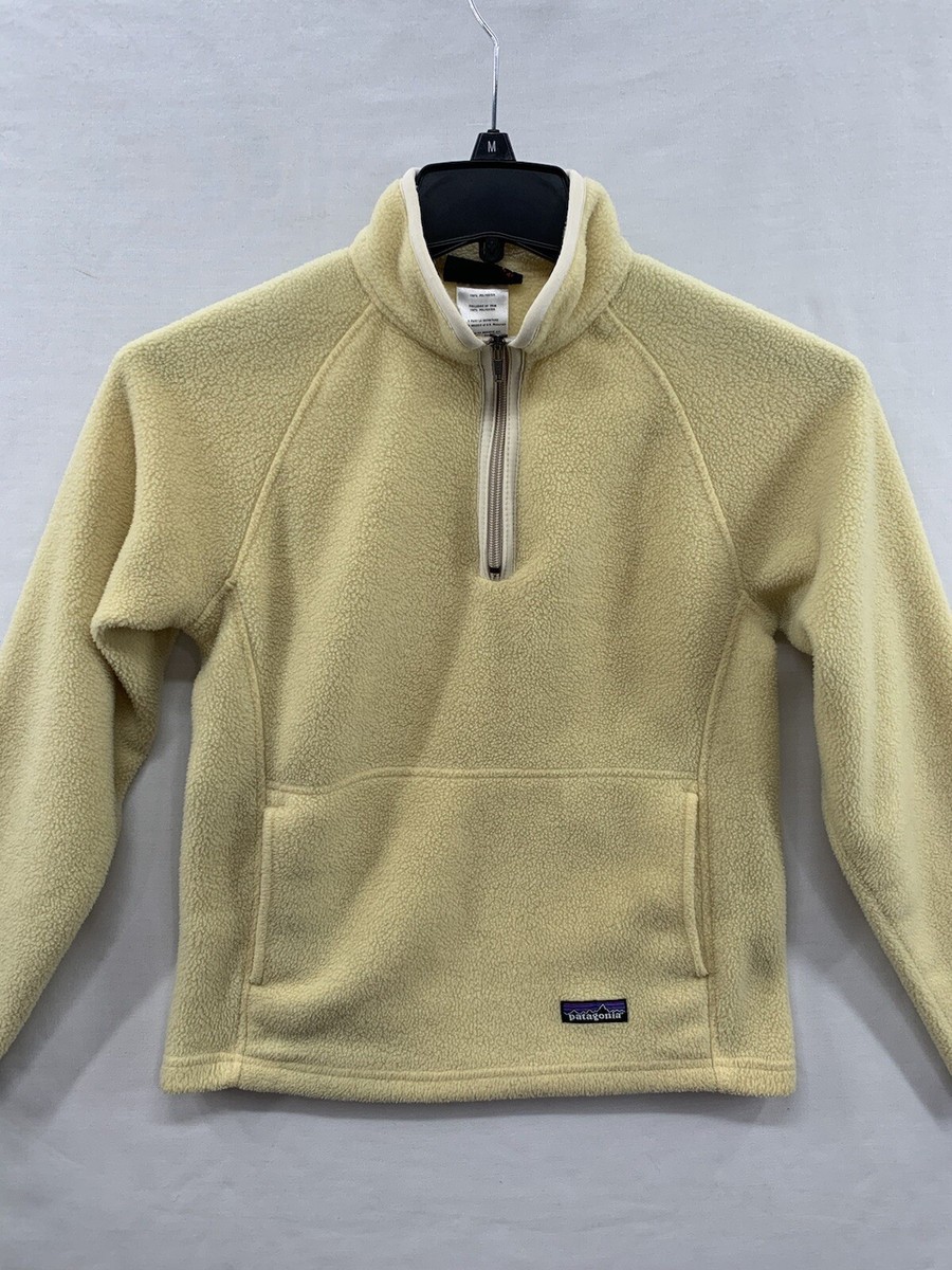 Patagonia Synchilla Women's Light Yellow 1/4 Zip Fleece