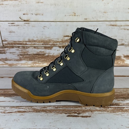 Timberland Herren Field Boot Schnürstiefel - dunkelblaues Nubukleder, Größe 12 - Bild 3 von 9