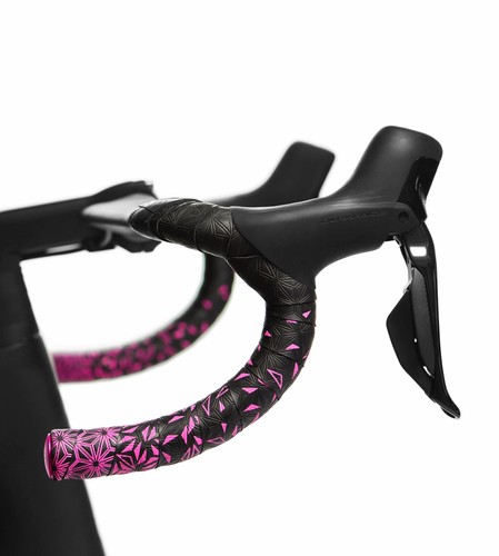 Cinta para manillar de bicicleta SUPACAZ Super Sticky Kush 2,5 mm - Star Fade - rosa neón - Imagen 2 de 8