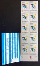 DENMARK 1987 28kr Abstract Art Booklet mnh (B550a)