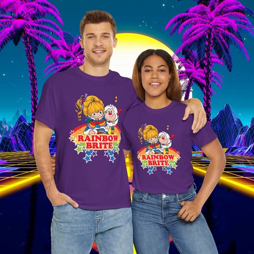 Vintage 1980s Rainbow Brite T-shirt | Unisex Retro Top with Iconic Design Tee - Picture 28 of 33