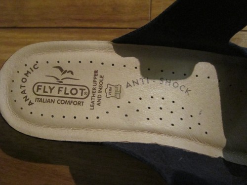 NEW Anatomic Fly Flot Sandals Womens 11 Blue Suede Slip On Slides Adjustable#10 - Picture 6 of 9